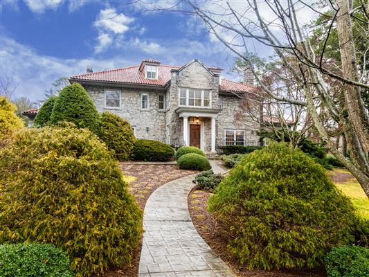 Elegant Home Boasts Three Stone Fireplaces North Carolina Luxury