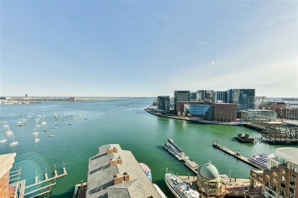 Premier Penthouse Atop Rowes Wharf Massachusetts Luxury Homes