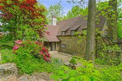 ELEGANT 1930'S MEDIEVEL REVIVAL HOME WITH BEAUTIFUL LANDSCAPED YARD