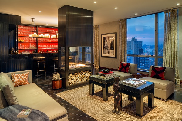 Lado oeste superior Manhattan del apartamento de lujo