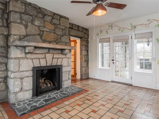 Elegant Home Boasts Three Stone Fireplaces North Carolina Luxury
