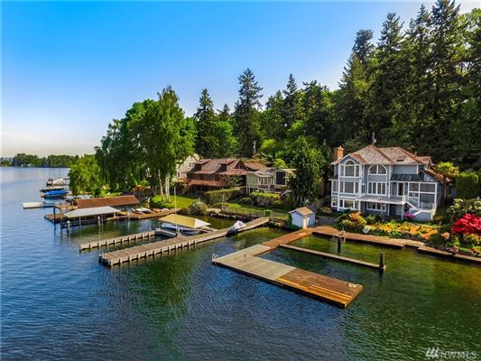 RARE CUSTOM HOME ON LAKE WASHINGTON | Washington Luxury Homes ...