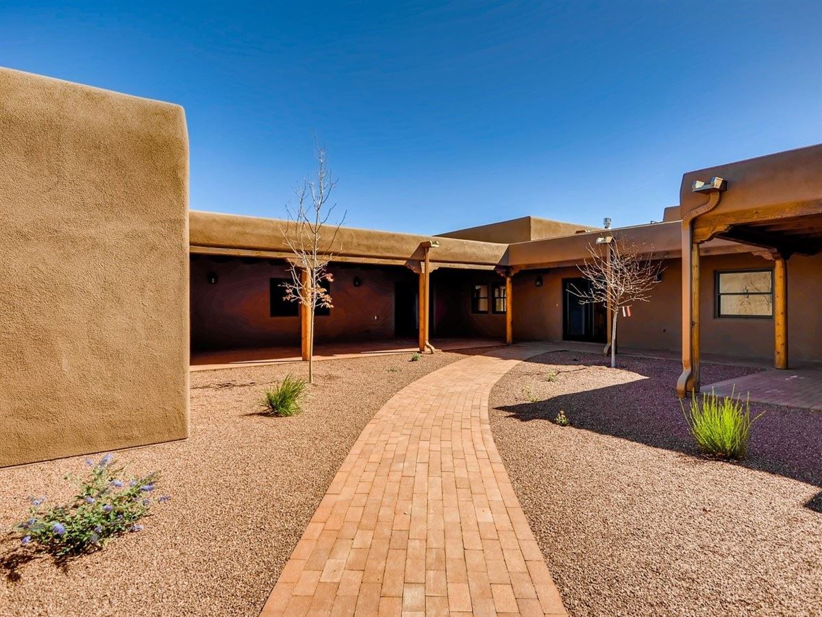A TRUE ADOBE CLASSIC PUEBLO New Mexico Luxury Homes Mansions For