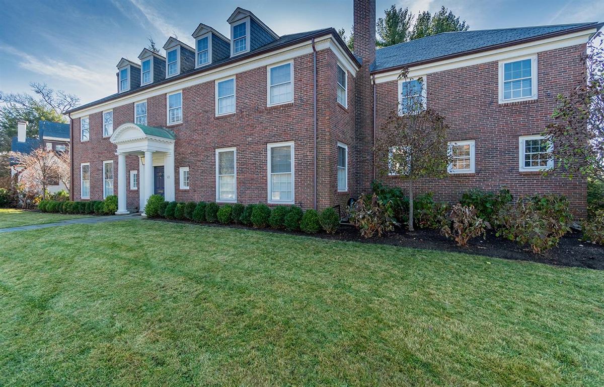 STATELY BRICK COLONIAL ON COVETED STREET Massachusetts Luxury Homes Mansions For Sale