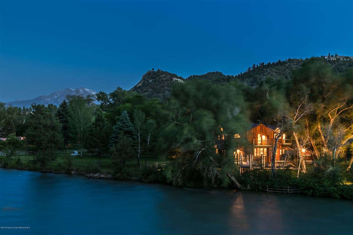 A ROARING FORK RIVER FRONT PROPERTY Colorado Luxury Homes Mansions