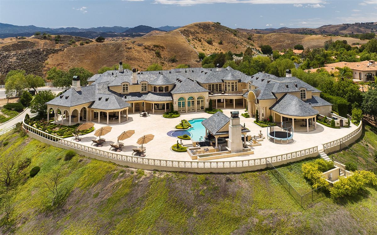 FRENCH NORMANDY ESTATE IS SITED ON 2.82 ACRES California Luxury Homes