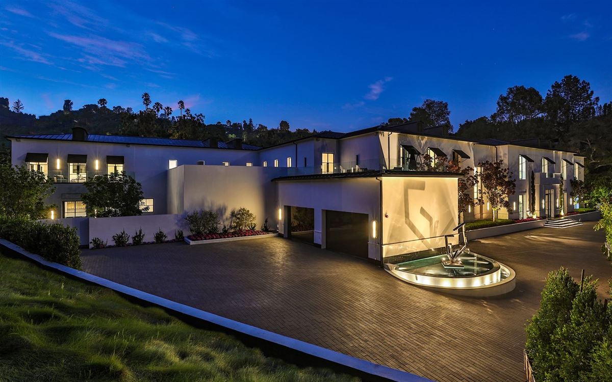 BEL AIR'S LATEST MASTERPIECE California Luxury Homes Mansions For