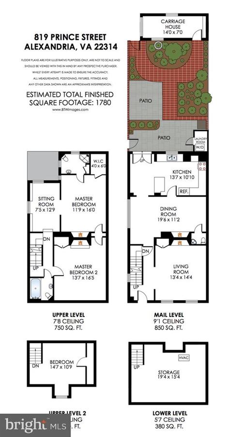 Federal Style Row House Circa 1803 Virginia Luxury Homes