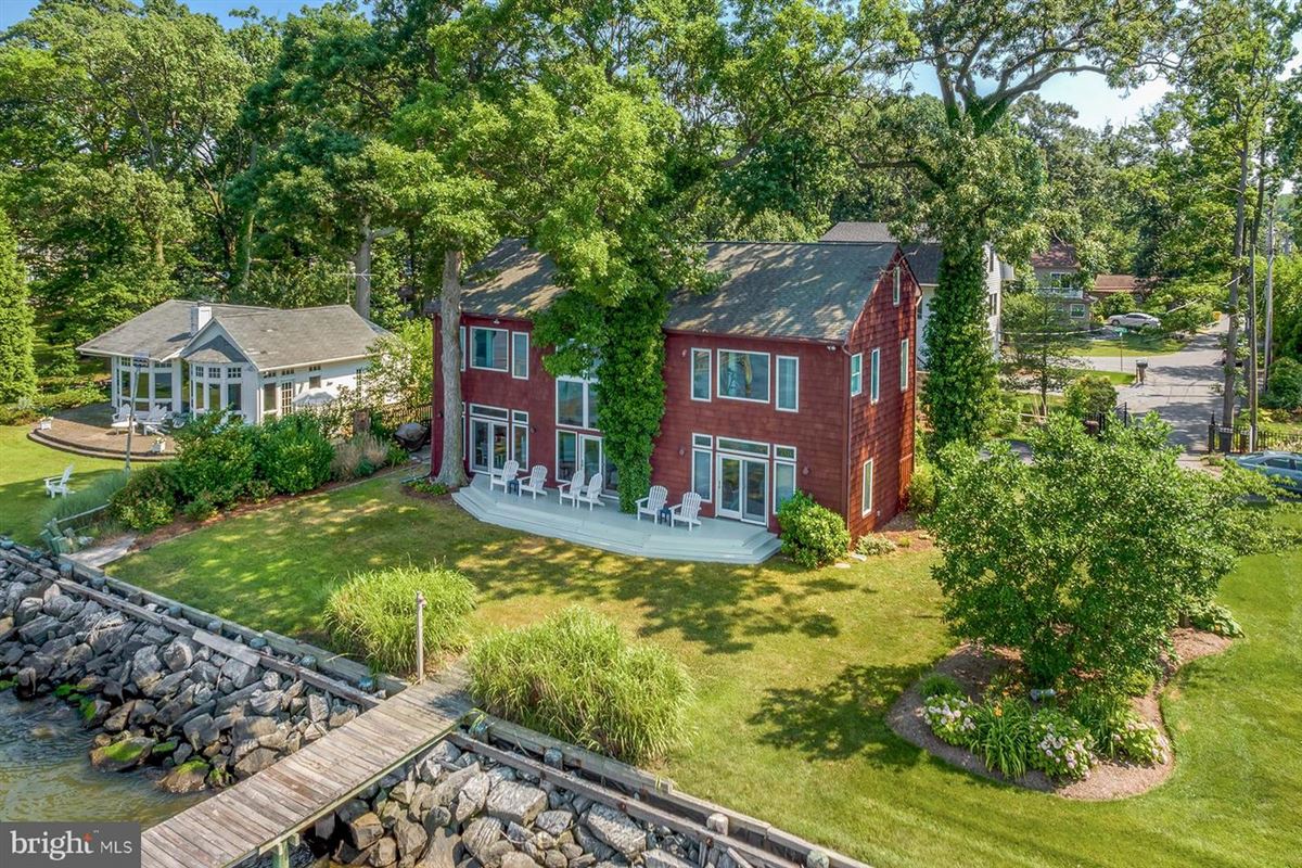 CHESAPEAKE BAY WATERFRONT HOME IN SHADY SIDE Maryland Luxury Homes Mansions For Sale